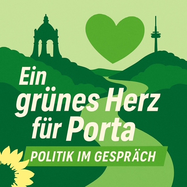 Ein grünes Herz für Porta – Politik im Gespräch