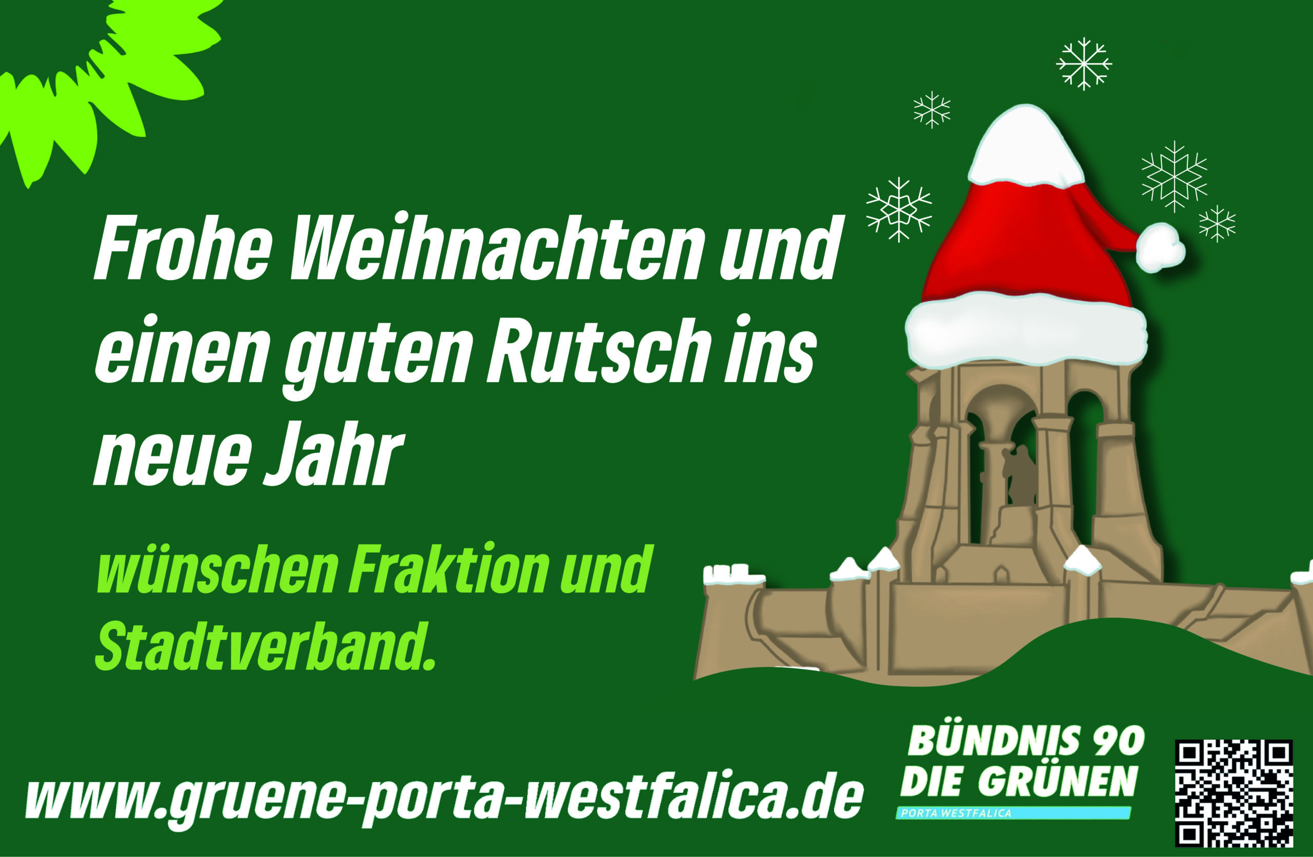 Kaiser Wilhelm mit Weihnachtsmütze
